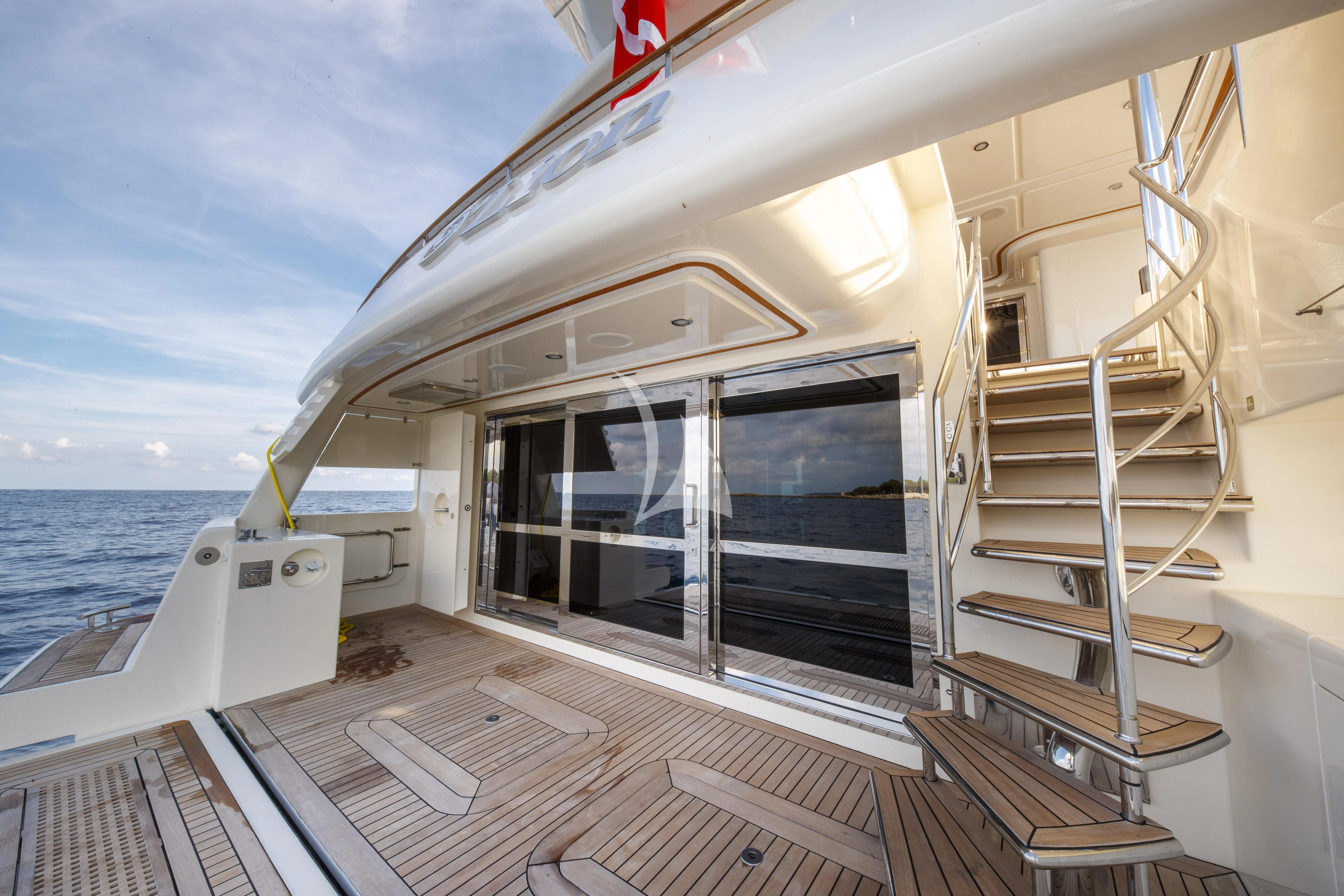 a boat on the water aboard O'LION Yacht for Sale