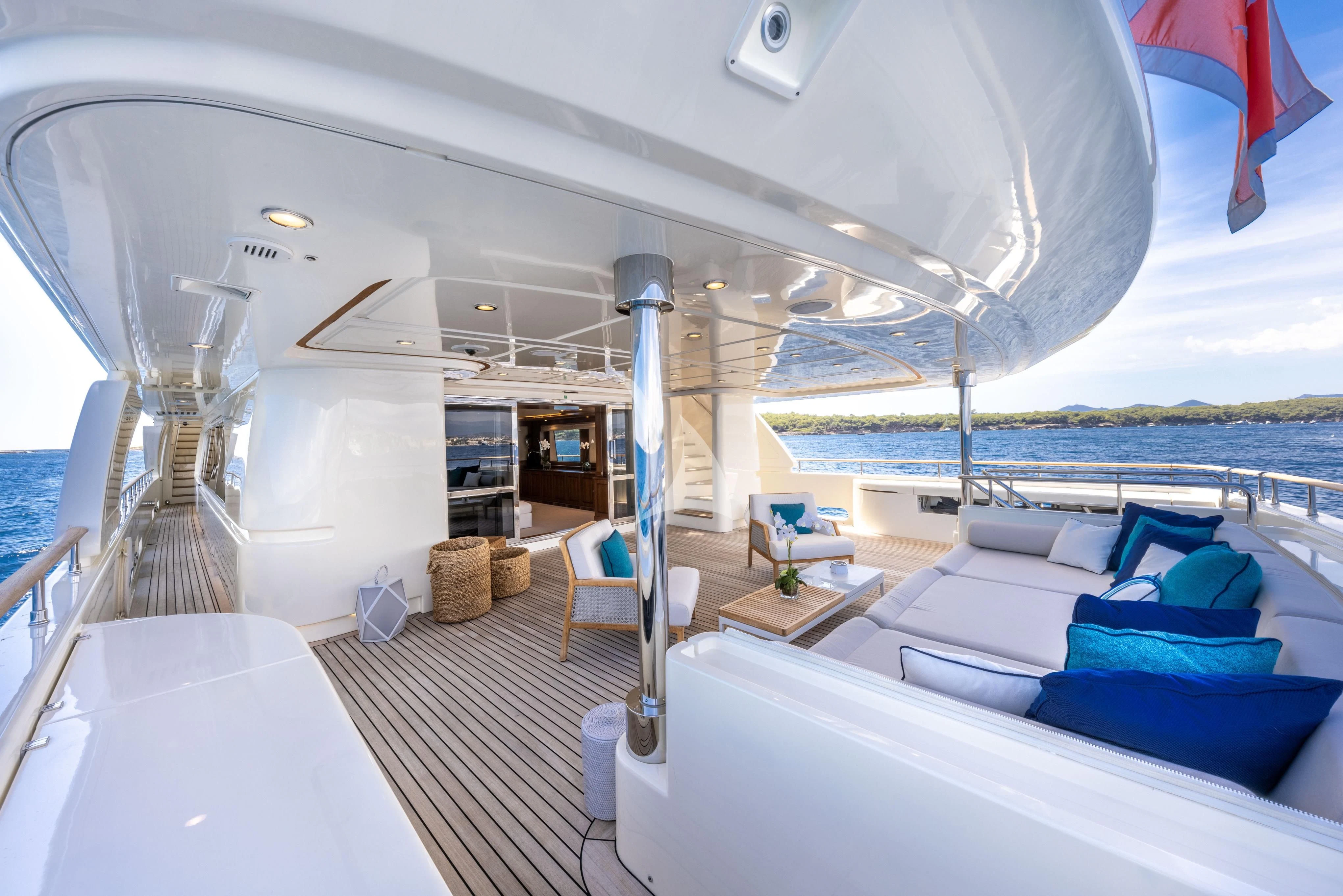 a boat on the water aboard O'LION Yacht for Sale