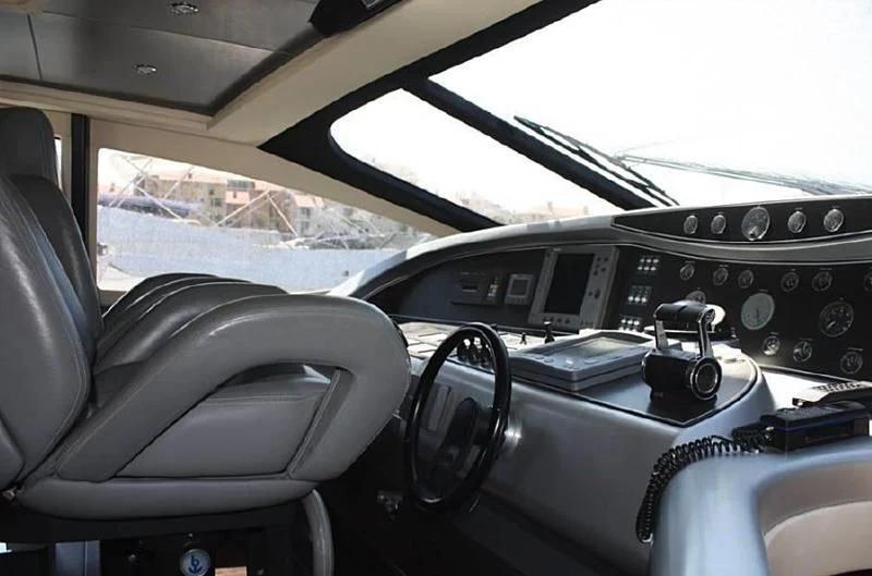 inside of a car aboard CHAKLOO Yacht for Sale