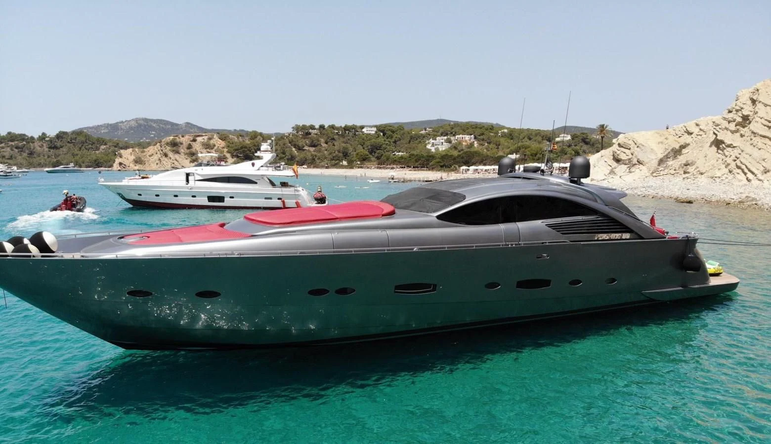 a boat in the water aboard CHAKLOO Yacht for Sale