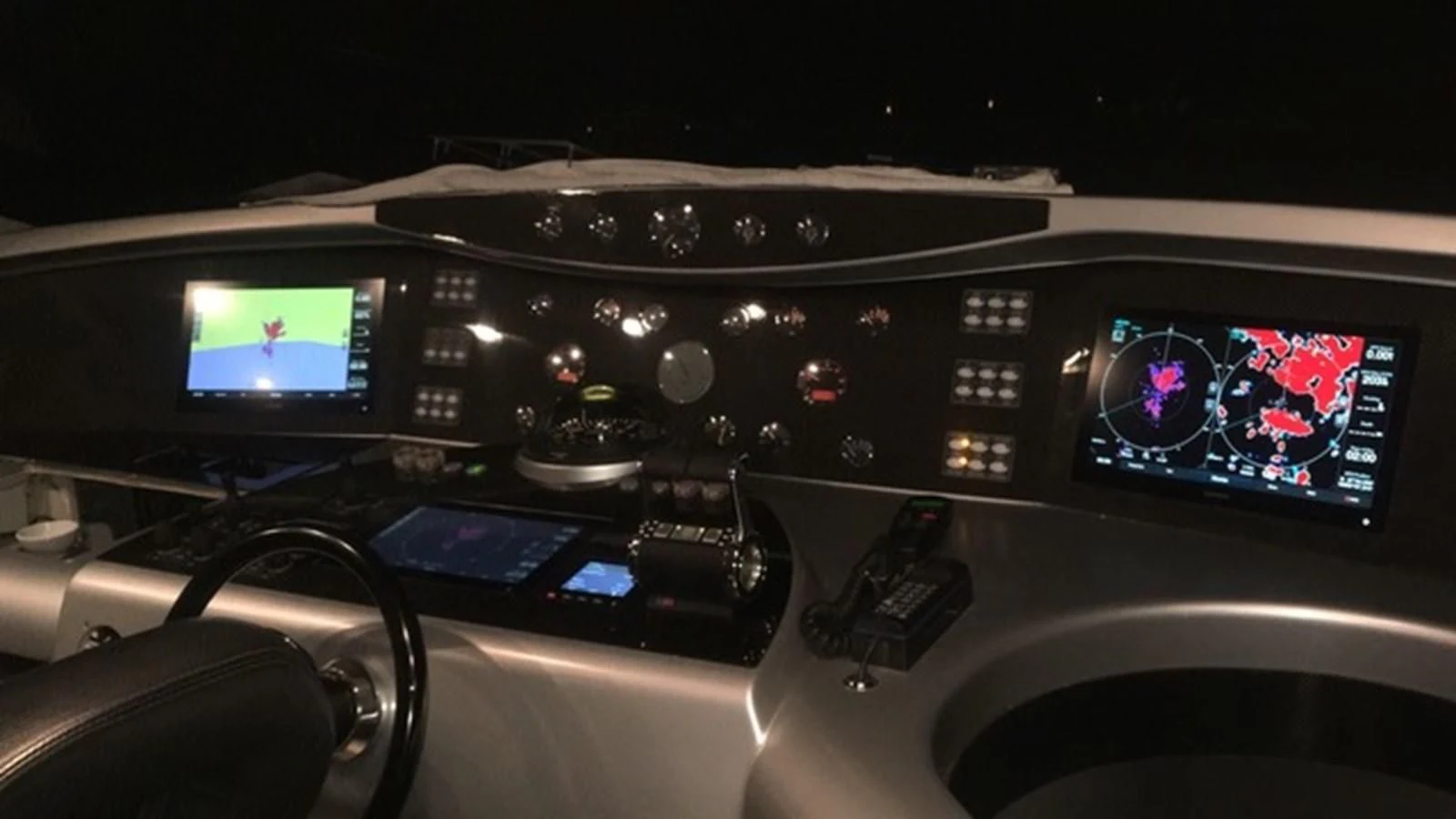 a control panel of a car aboard CHAKLOO Yacht for Sale