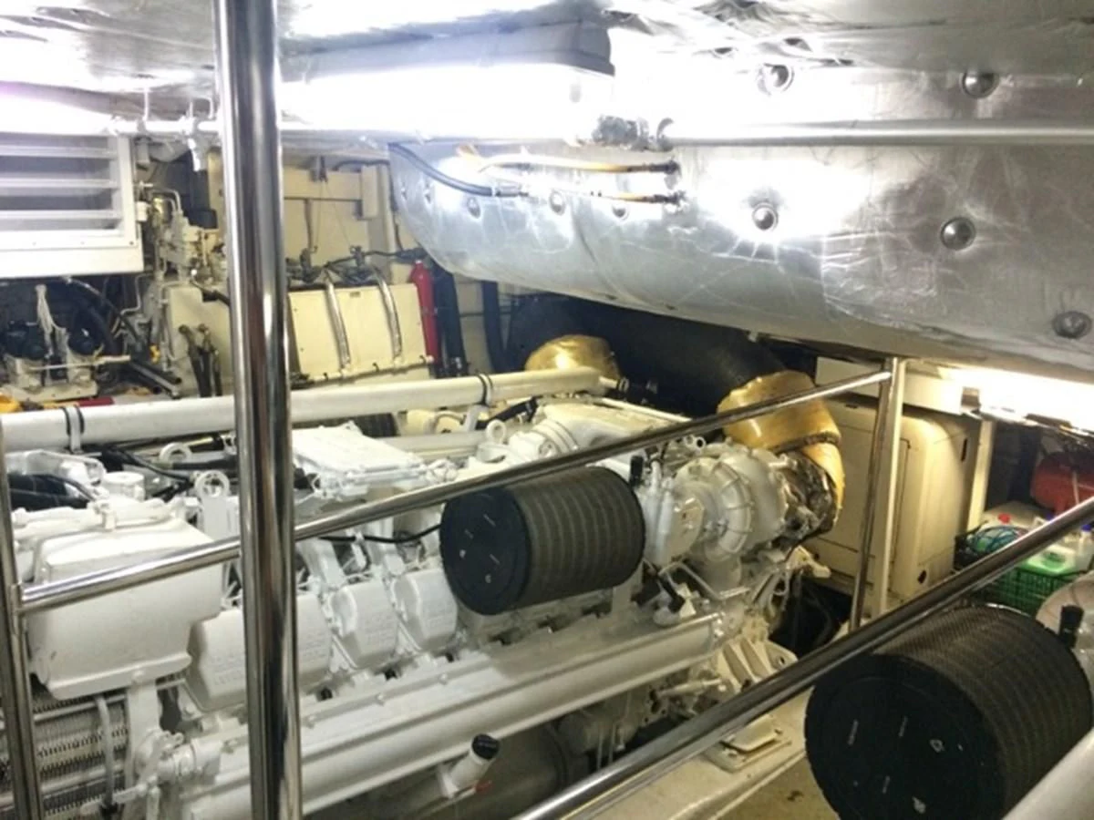 a machine with a large amount of equipment in it aboard CHAKLOO Yacht for Sale