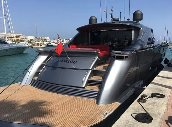 a boat on the water aboard CHAKLOO Yacht for Sale