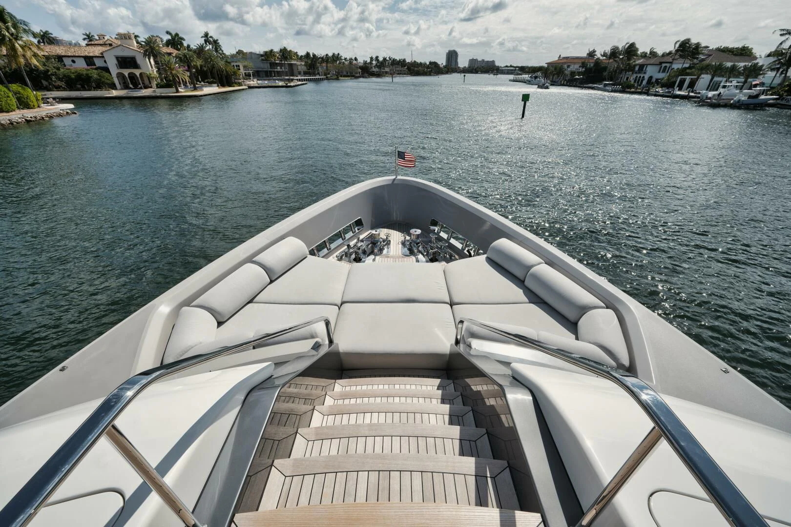 a boat on the water aboard DON'T TELL MOM Yacht for Sale