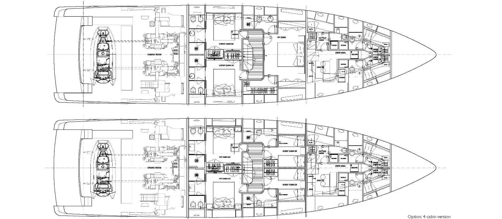 diagram, engineering drawing aboard DON'T TELL MOM Yacht for Sale