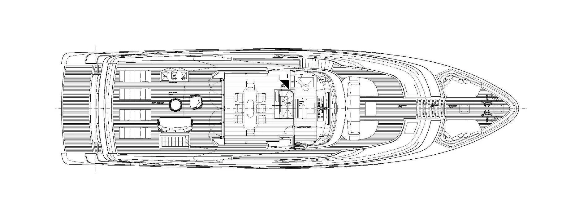 diagram aboard DON'T TELL MOM Yacht for Sale