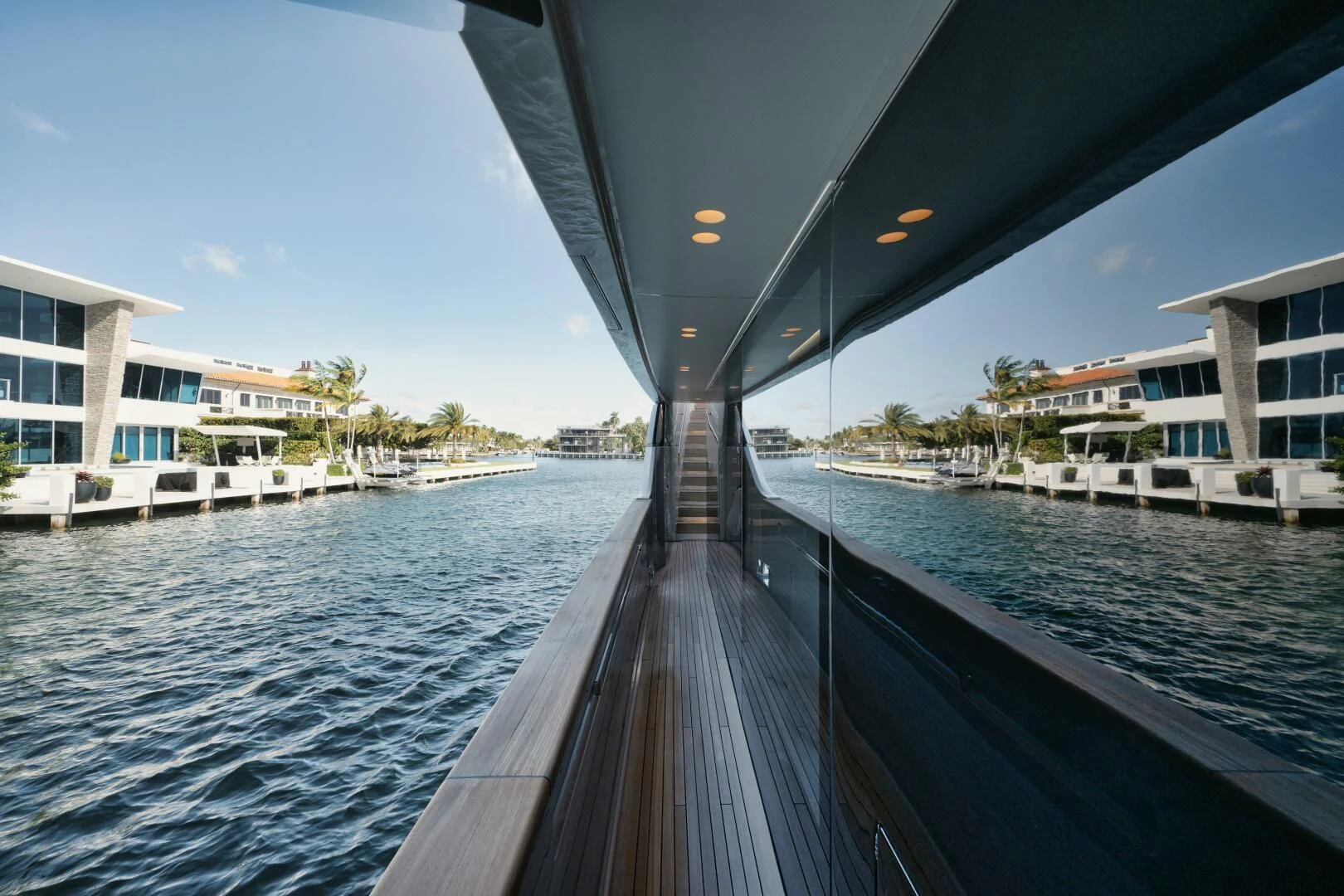 a bridge over water aboard DON'T TELL MOM Yacht for Sale