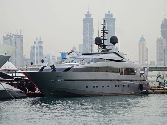 a large boat in the water aboard ALLOYA 40 Yacht for Sale