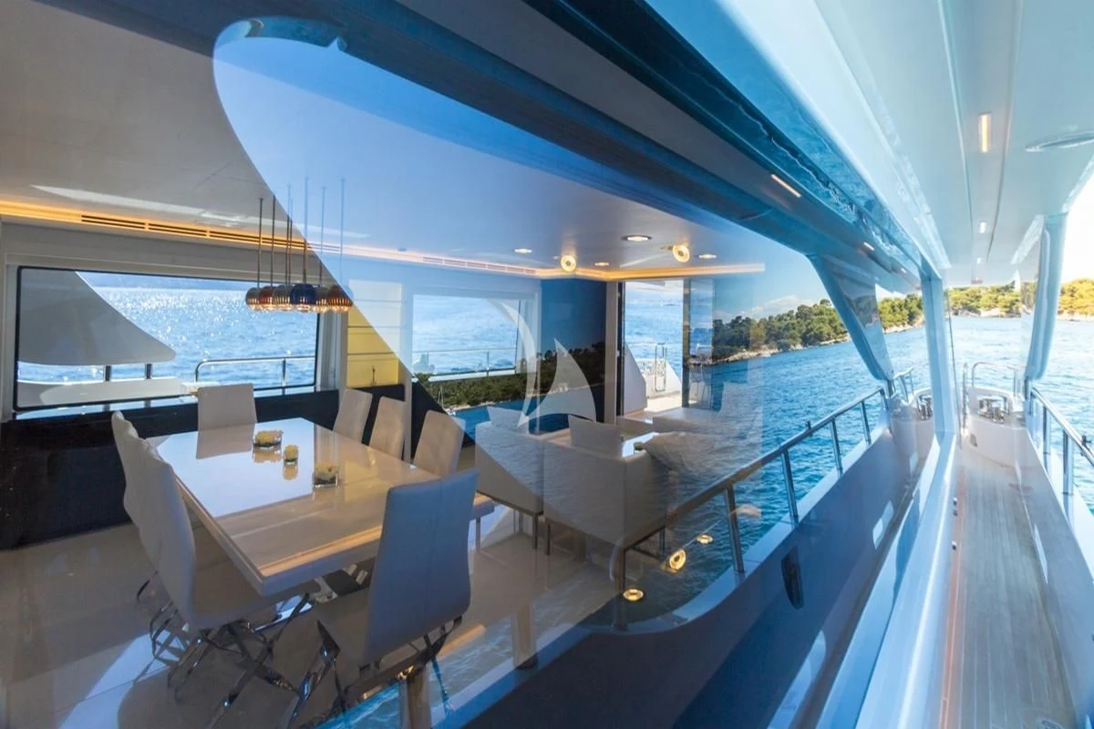 a boat on the water aboard GALA Yacht for Sale