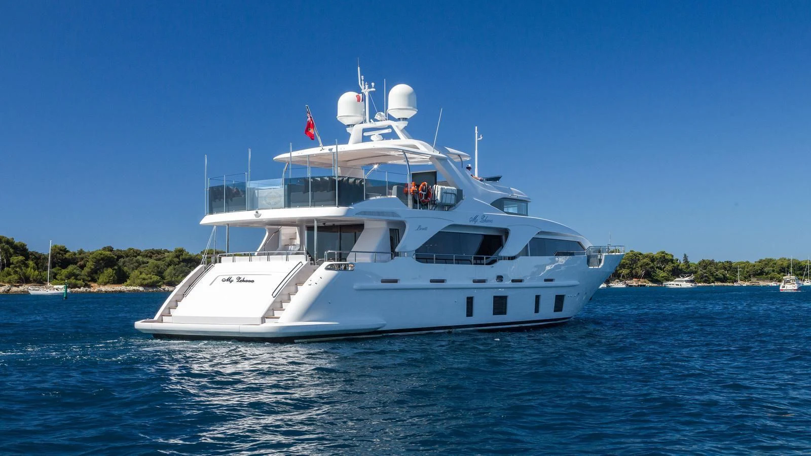a boat on the water aboard GALA Yacht for Sale