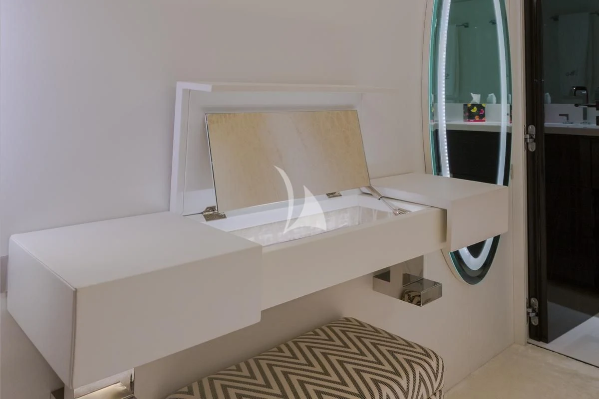 a bathroom with a sink aboard GALA Yacht for Sale