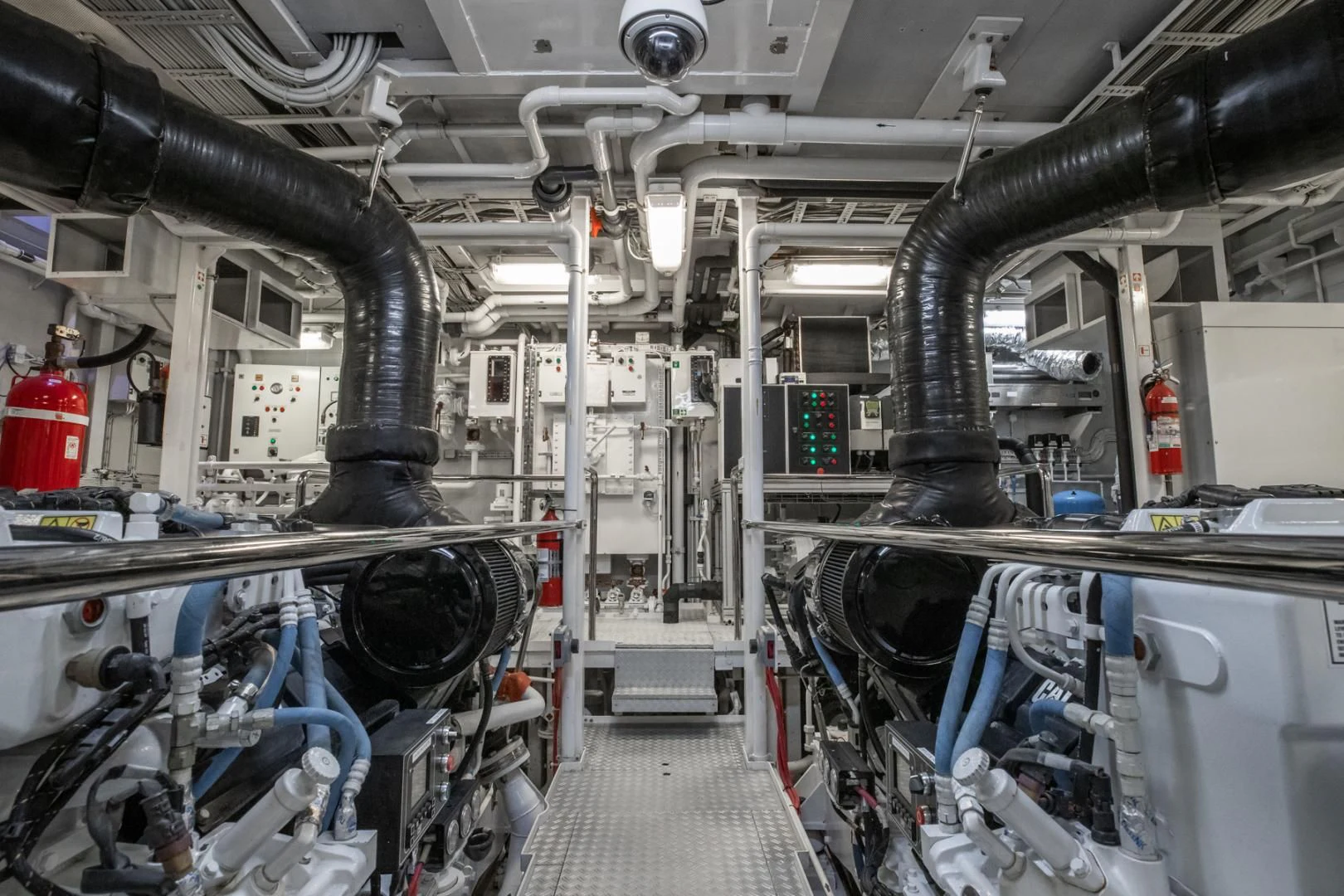 a room with machinery aboard NEVER ENOUGH Yacht for Charter