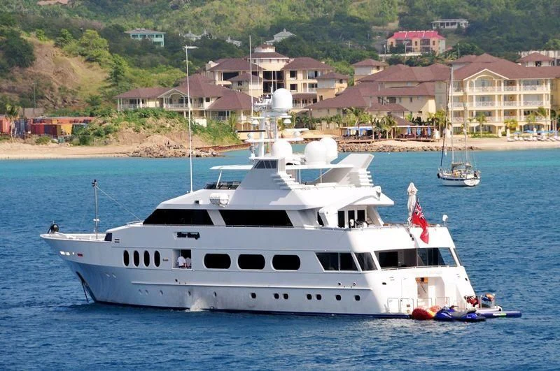 a boat on the water aboard NEVER ENOUGH Yacht for Charter