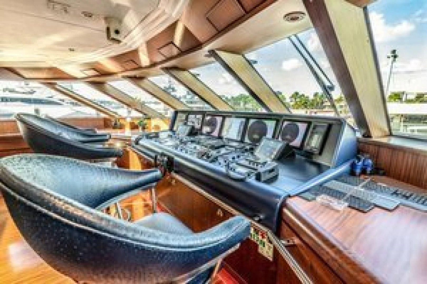 the inside of a boat aboard NEVER ENOUGH Yacht for Charter
