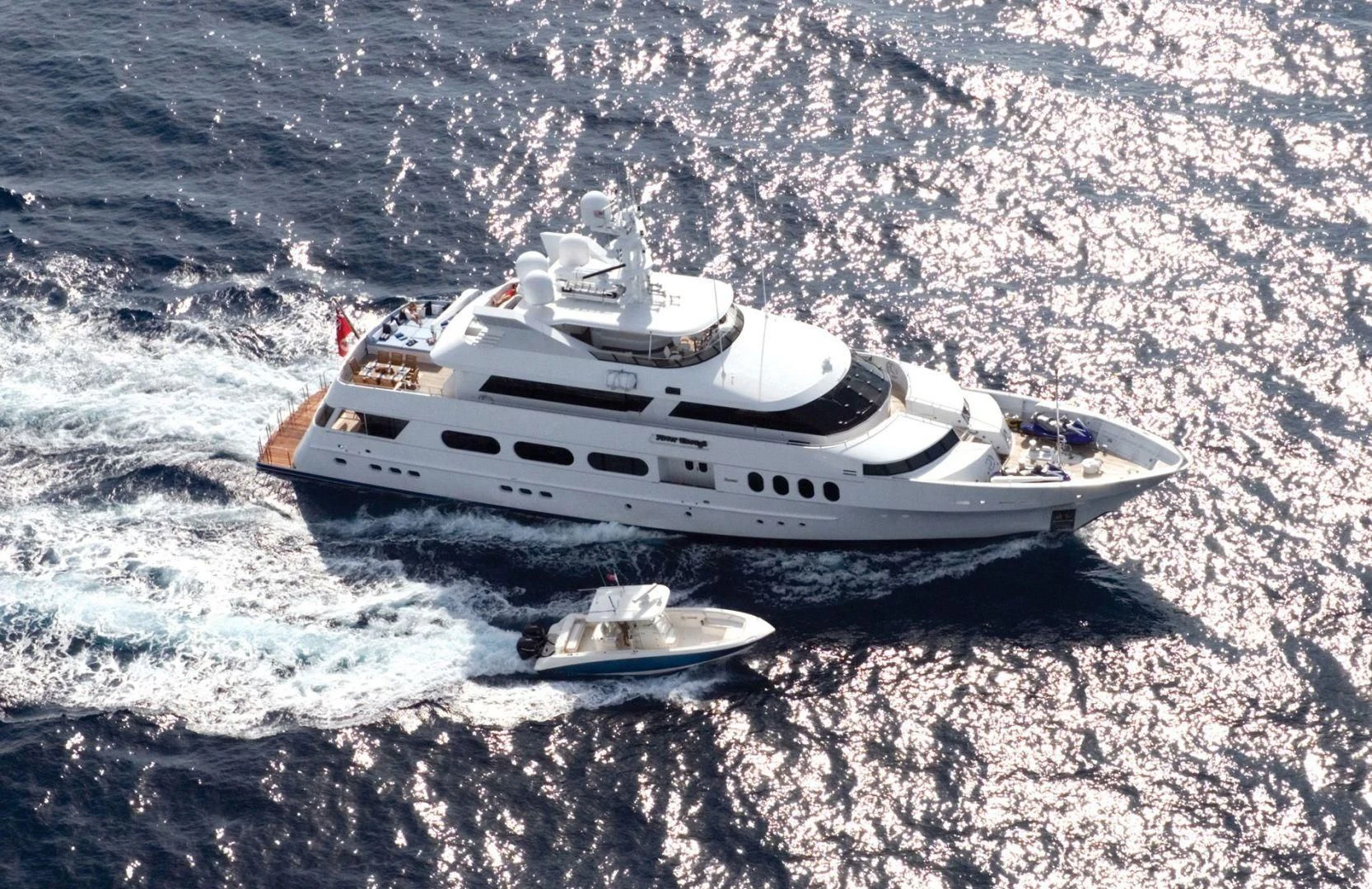 a boat on the water aboard NEVER ENOUGH Yacht for Charter