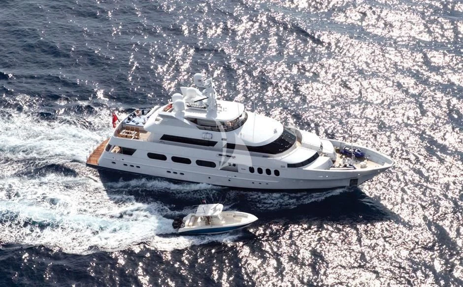 a boat on the water aboard NEVER ENOUGH Yacht for Charter