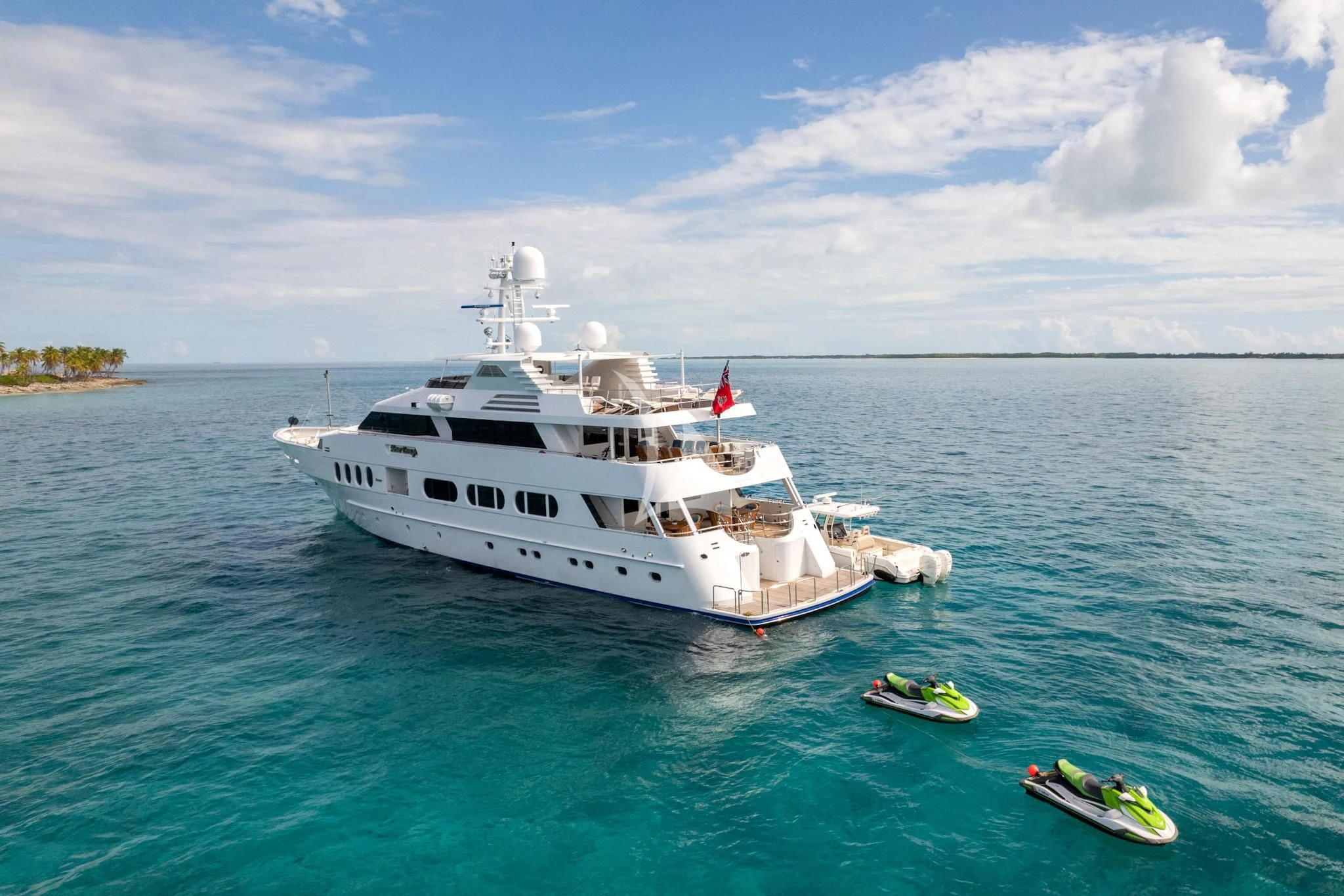 a boat in the water aboard NEVER ENOUGH Yacht for Charter