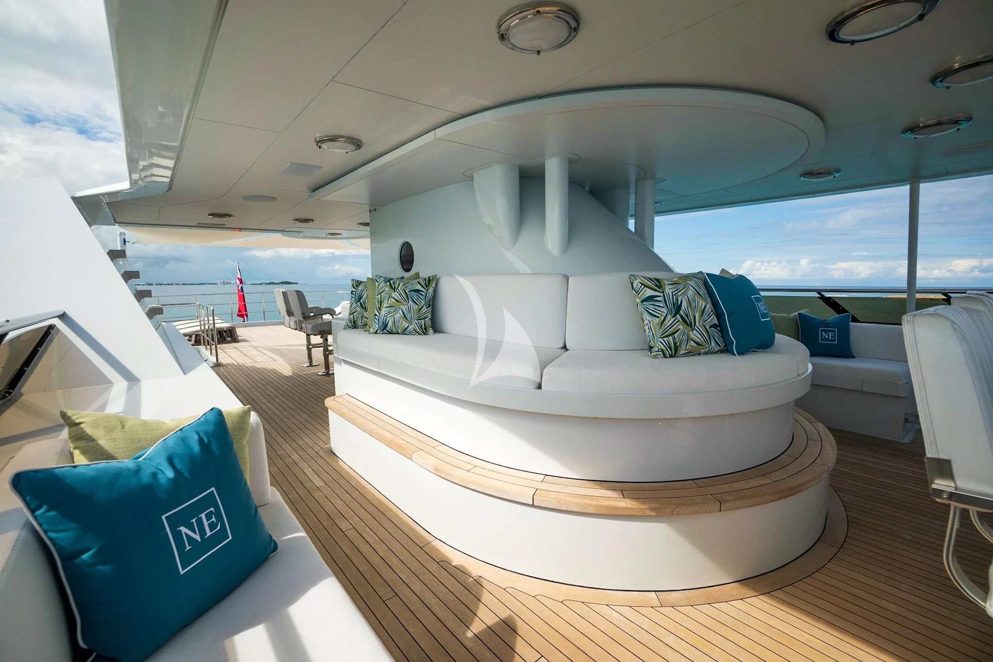 a boat on the water aboard NEVER ENOUGH Yacht for Charter