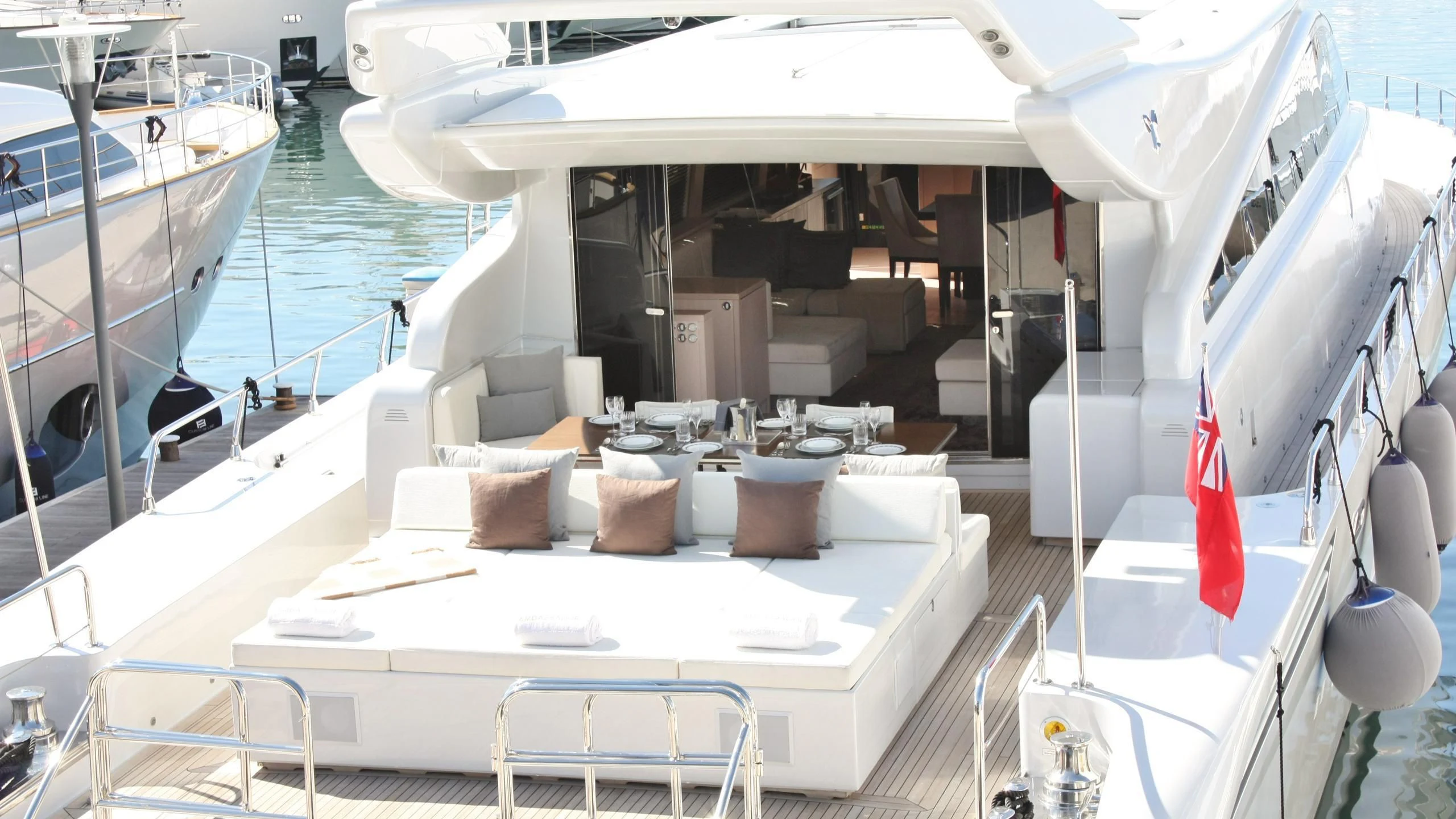a boat on the water aboard JADE Yacht for Sale