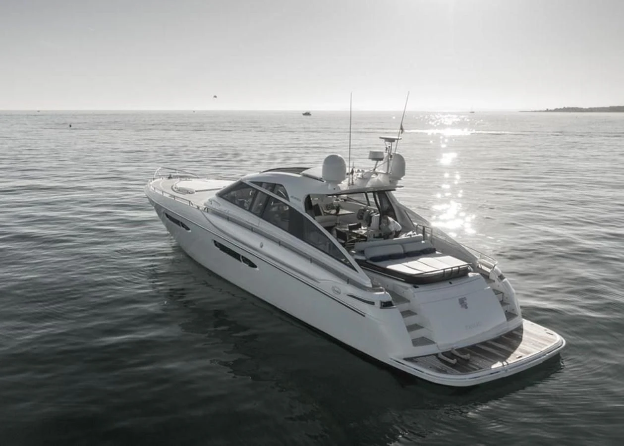 a boat in the water aboard 4F Yacht for Sale