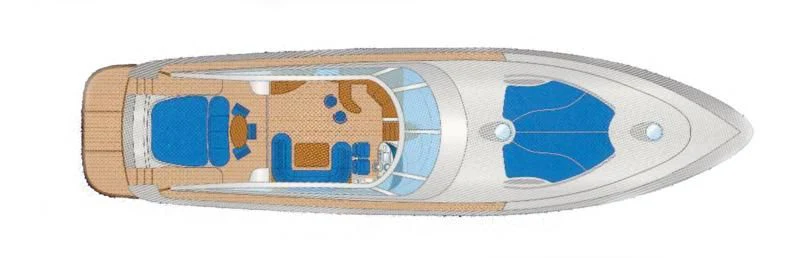 a wood chip with a logo aboard 4F Yacht for Sale