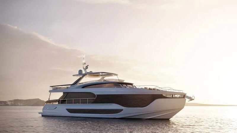 a boat on the water aboard AZIMUT GRANDE 26/34 Yacht for Sale