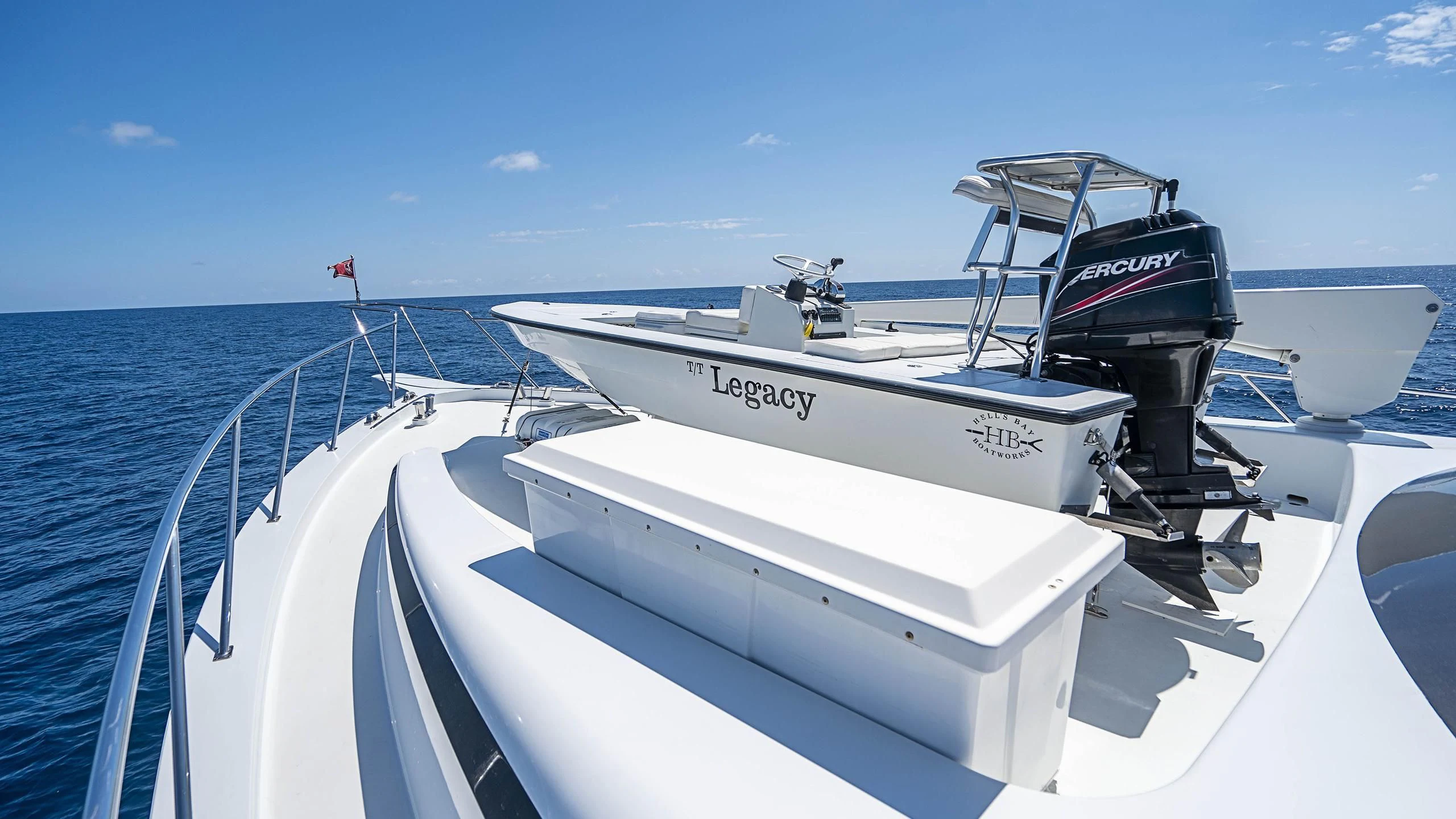 a boat on the water aboard GRAND LEGACY Yacht for Sale
