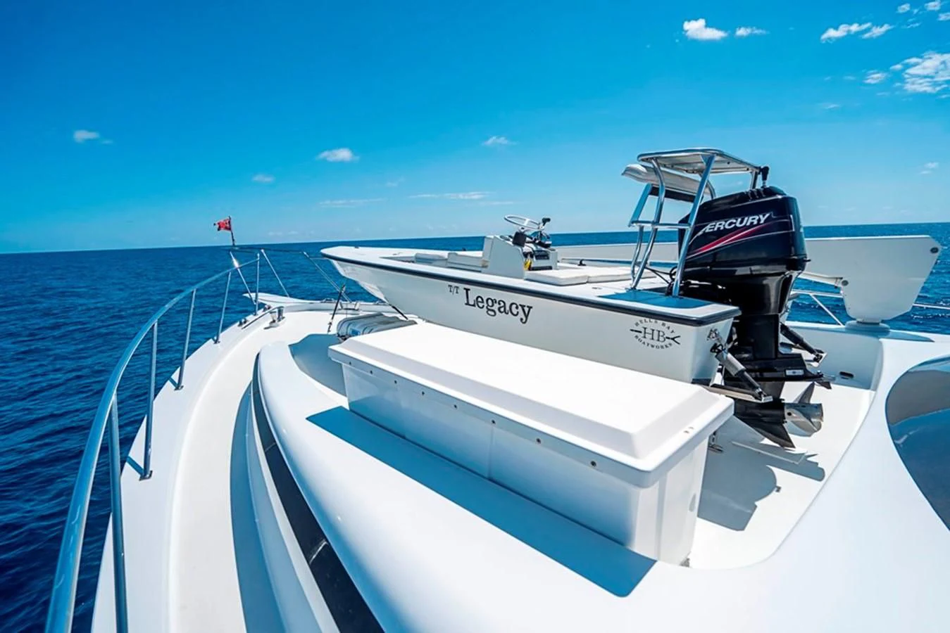 a boat on the water aboard GRAND LEGACY Yacht for Sale