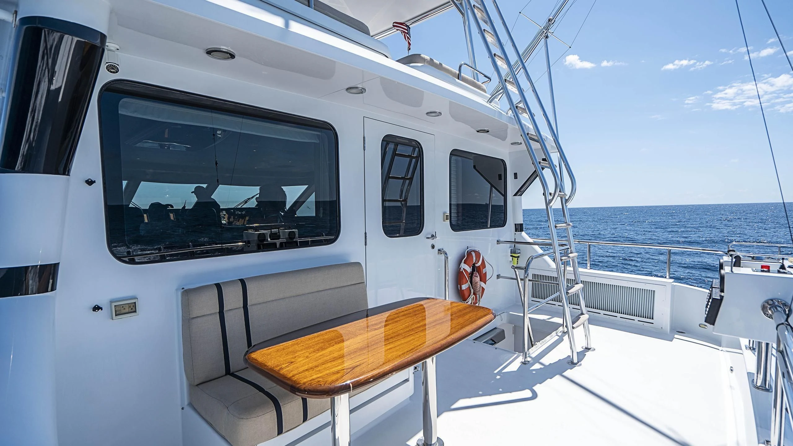 a boat on the water aboard GRAND LEGACY Yacht for Sale