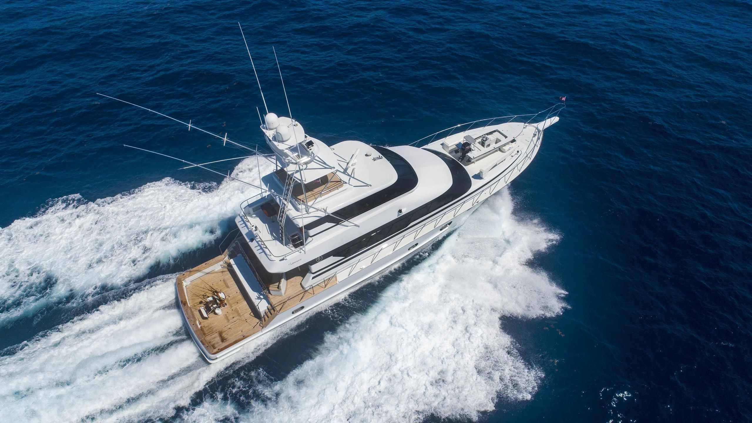 a ship on the water aboard GRAND LEGACY Yacht for Sale