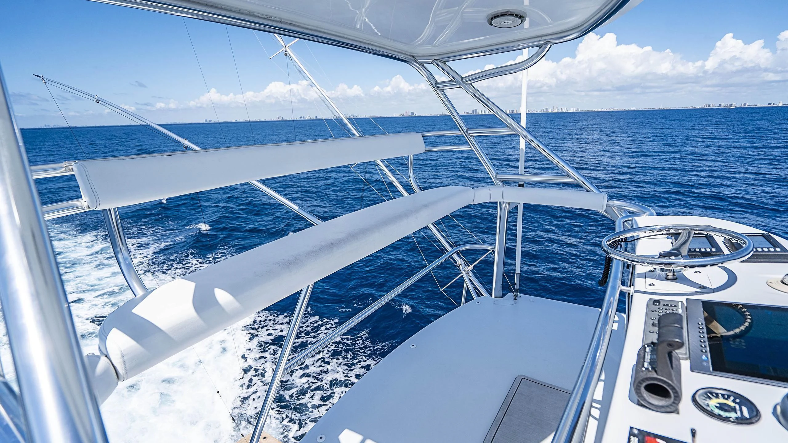 a boat on the water aboard GRAND LEGACY Yacht for Sale