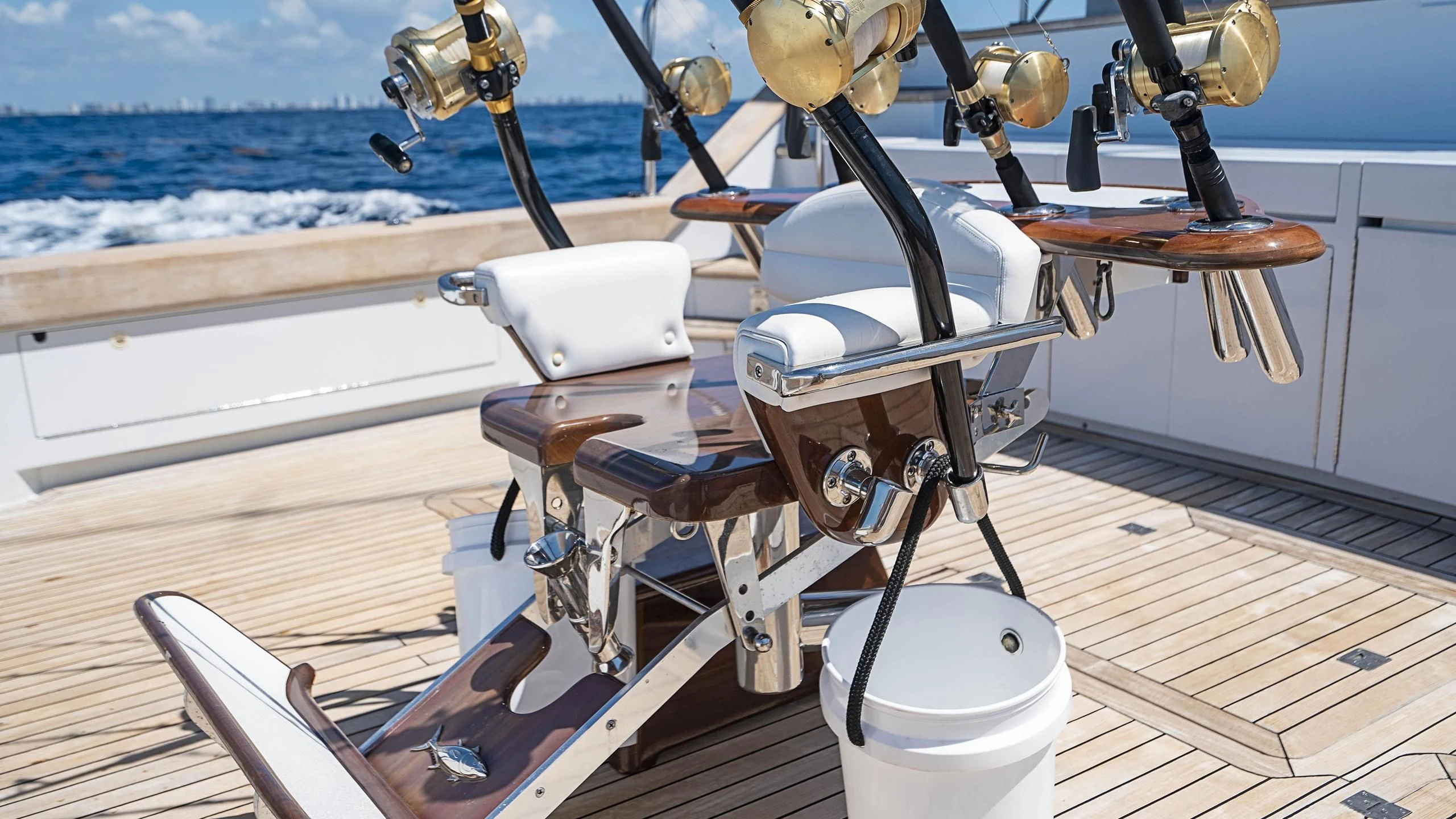 a boat on the water aboard GRAND LEGACY Yacht for Sale