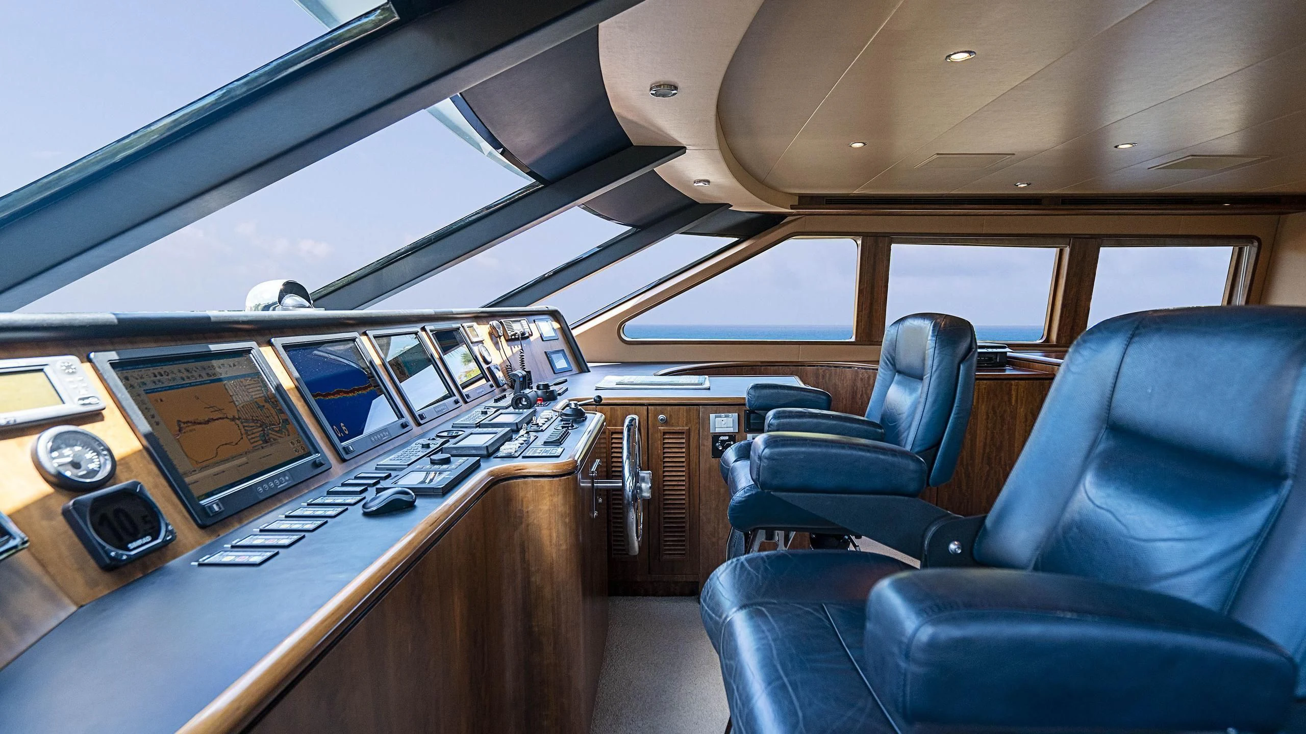inside of a plane aboard GRAND LEGACY Yacht for Sale