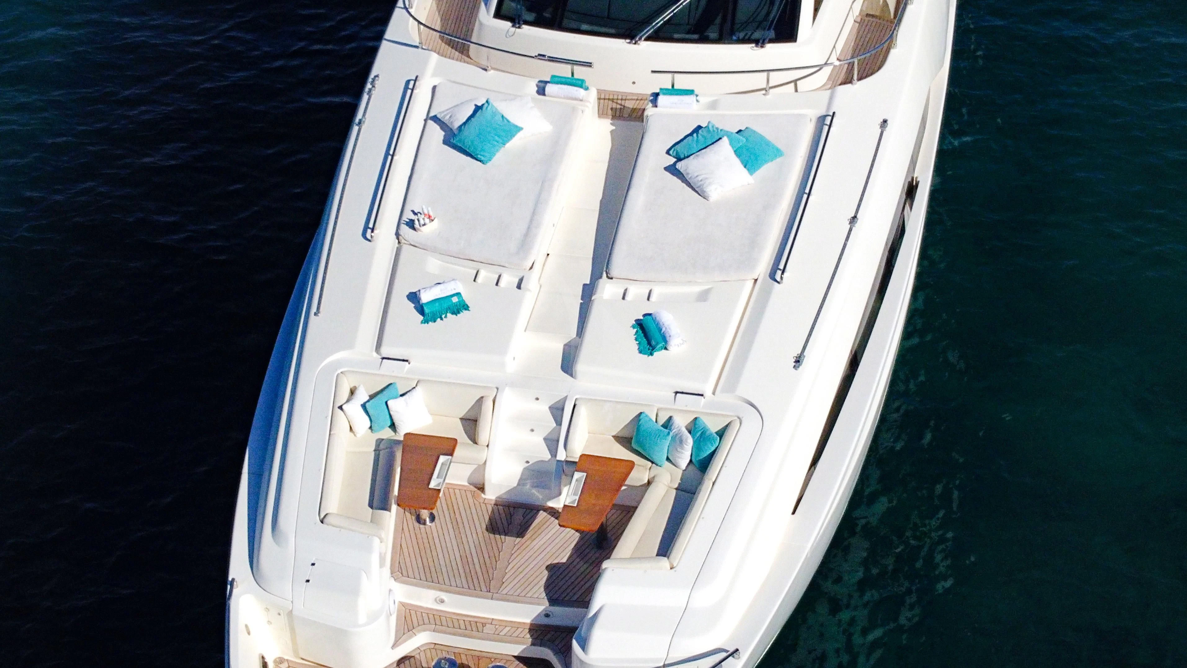a boat on the water aboard INFINITAS Yacht for Charter