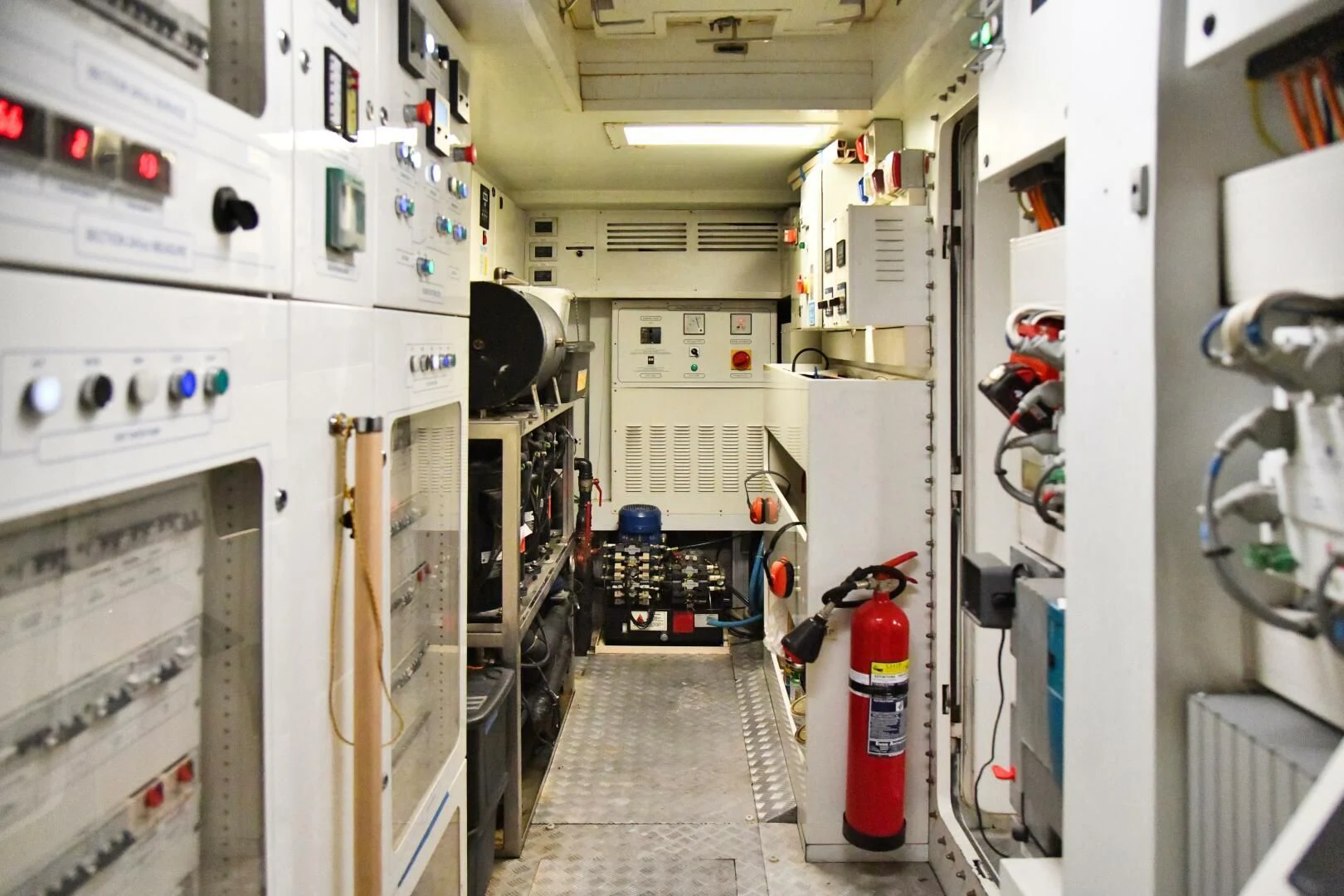 a room with equipment and equipment aboard INFINITAS Yacht for Charter