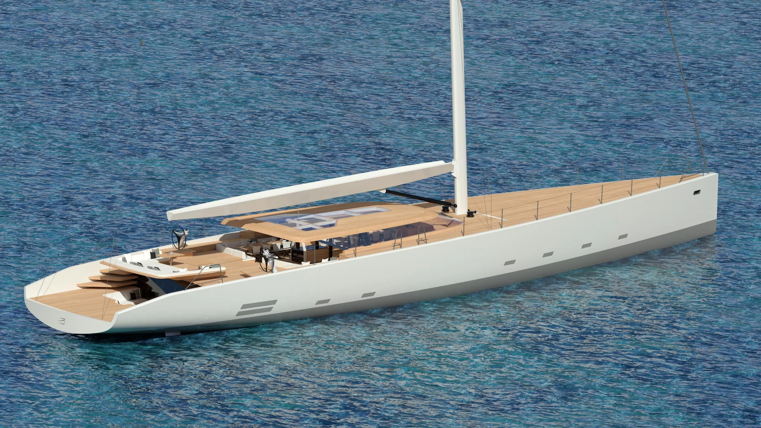 a boat on the water aboard KAURIS IV Yacht for Sale