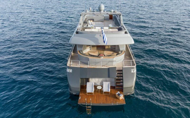 a boat on the water aboard SATORI Yacht for Sale