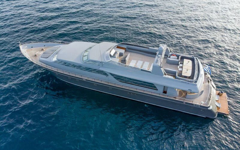 a boat in the water aboard SATORI Yacht for Sale