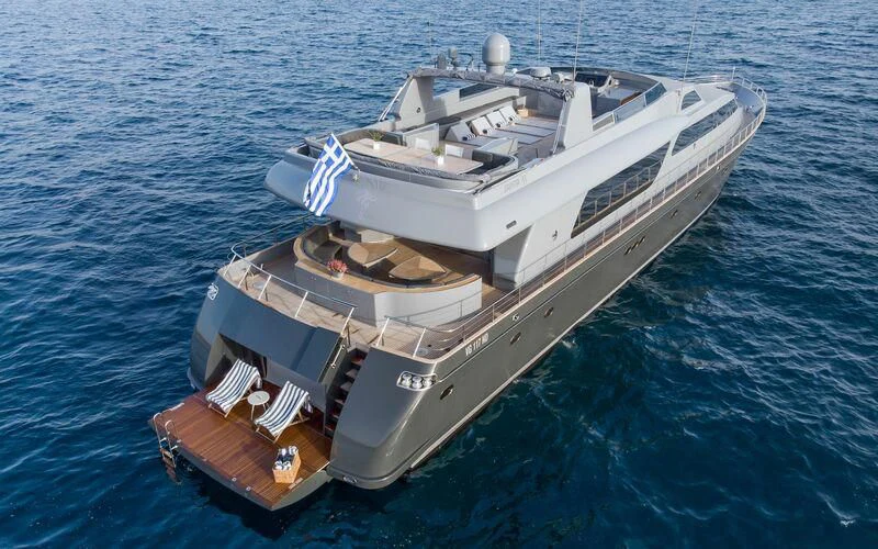 a ship on the water aboard SATORI Yacht for Sale