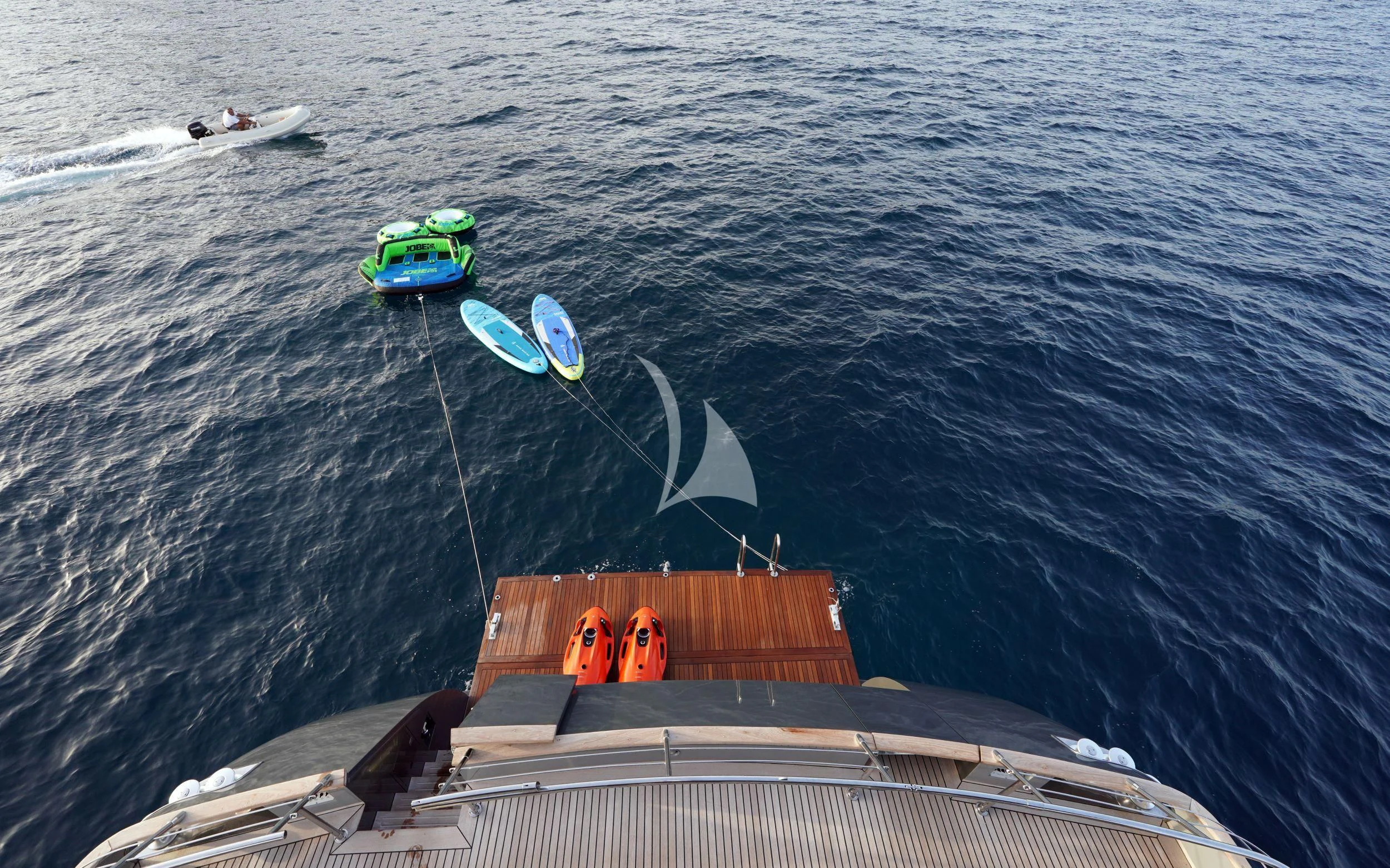 a boat on the water aboard SATORI Yacht for Sale