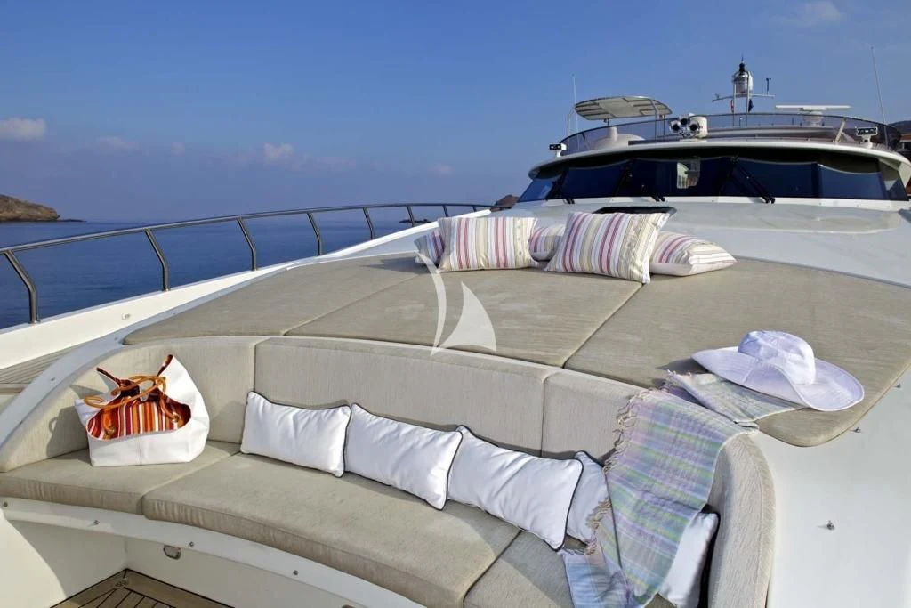 a boat on the water aboard SANJANA Yacht for Sale