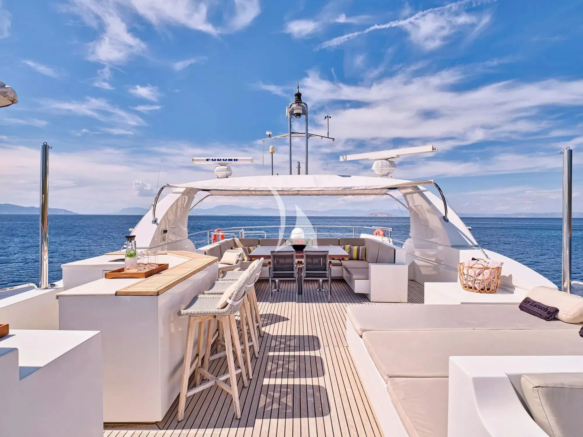 a boat on the water aboard SANJANA Yacht for Sale