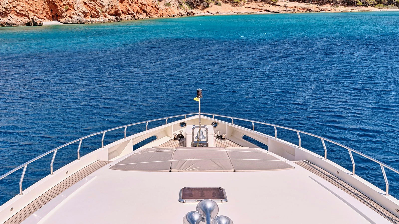 a boat on the water aboard SANJANA Yacht for Sale