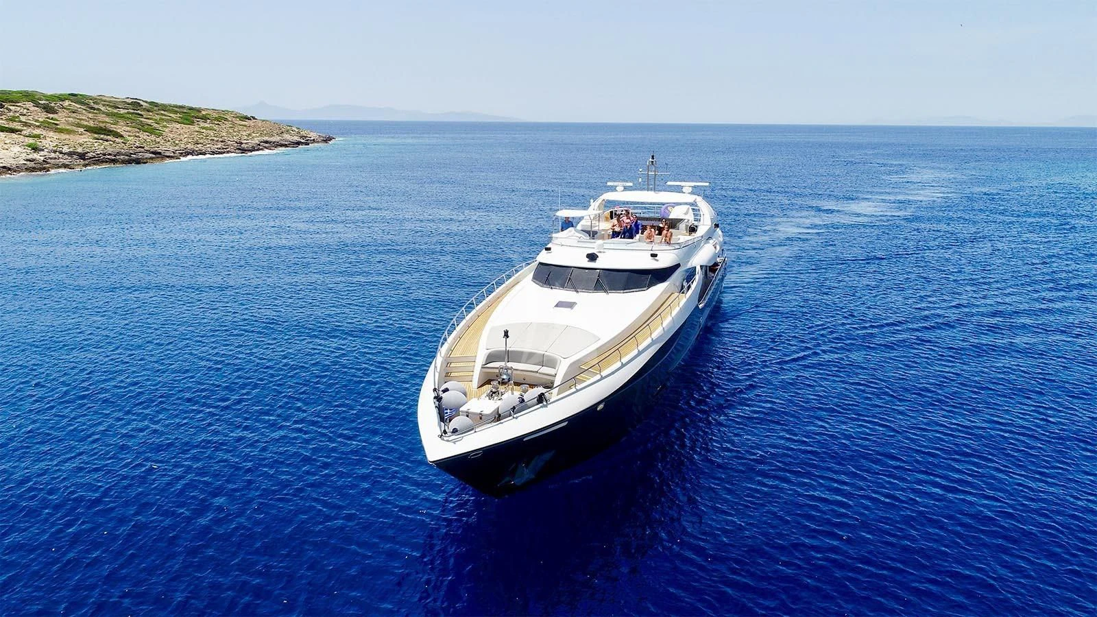 a boat in the water aboard SANJANA Yacht for Sale