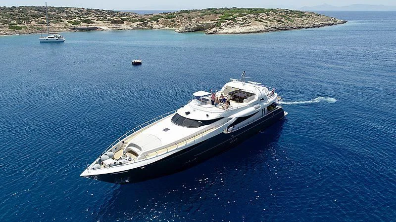 a boat in the water aboard SANJANA Yacht for Sale