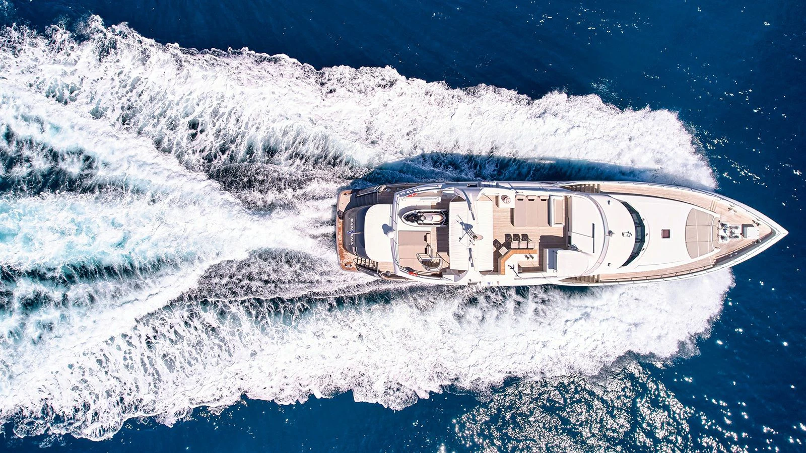 a space ship in the clouds aboard SANJANA Yacht for Sale