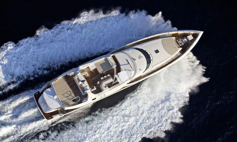 a satellite in space aboard SANJANA Yacht for Sale