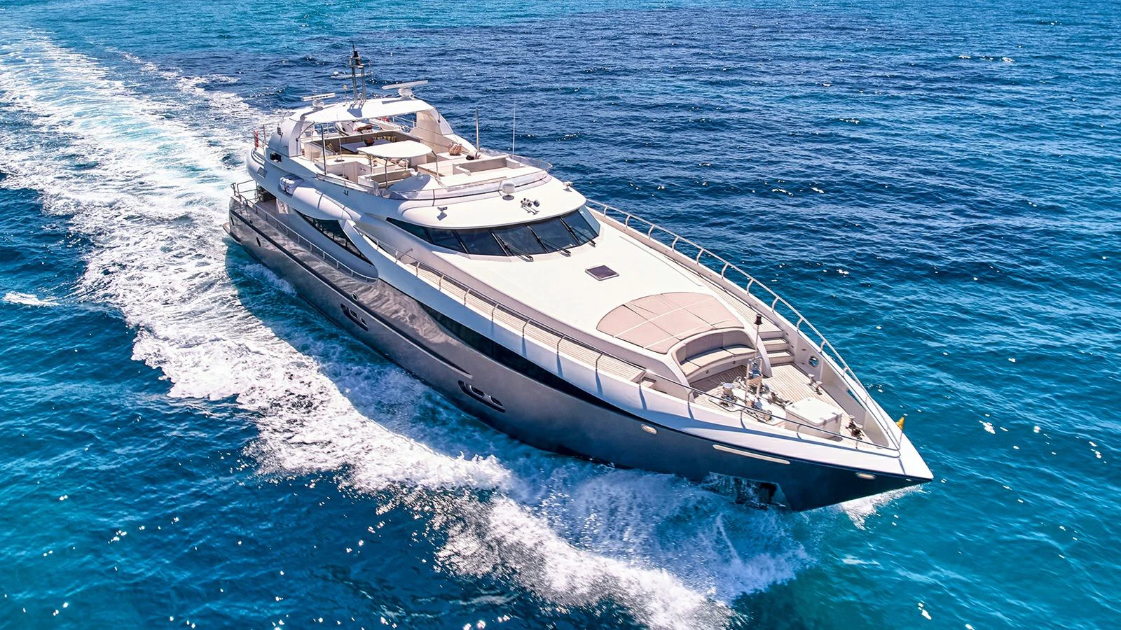 a boat on the water aboard SANJANA Yacht for Sale