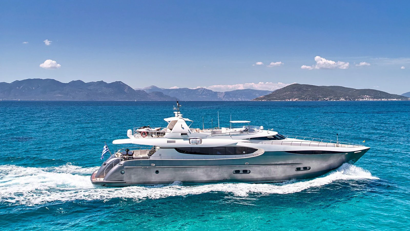 a boat on the water aboard SANJANA Yacht for Sale