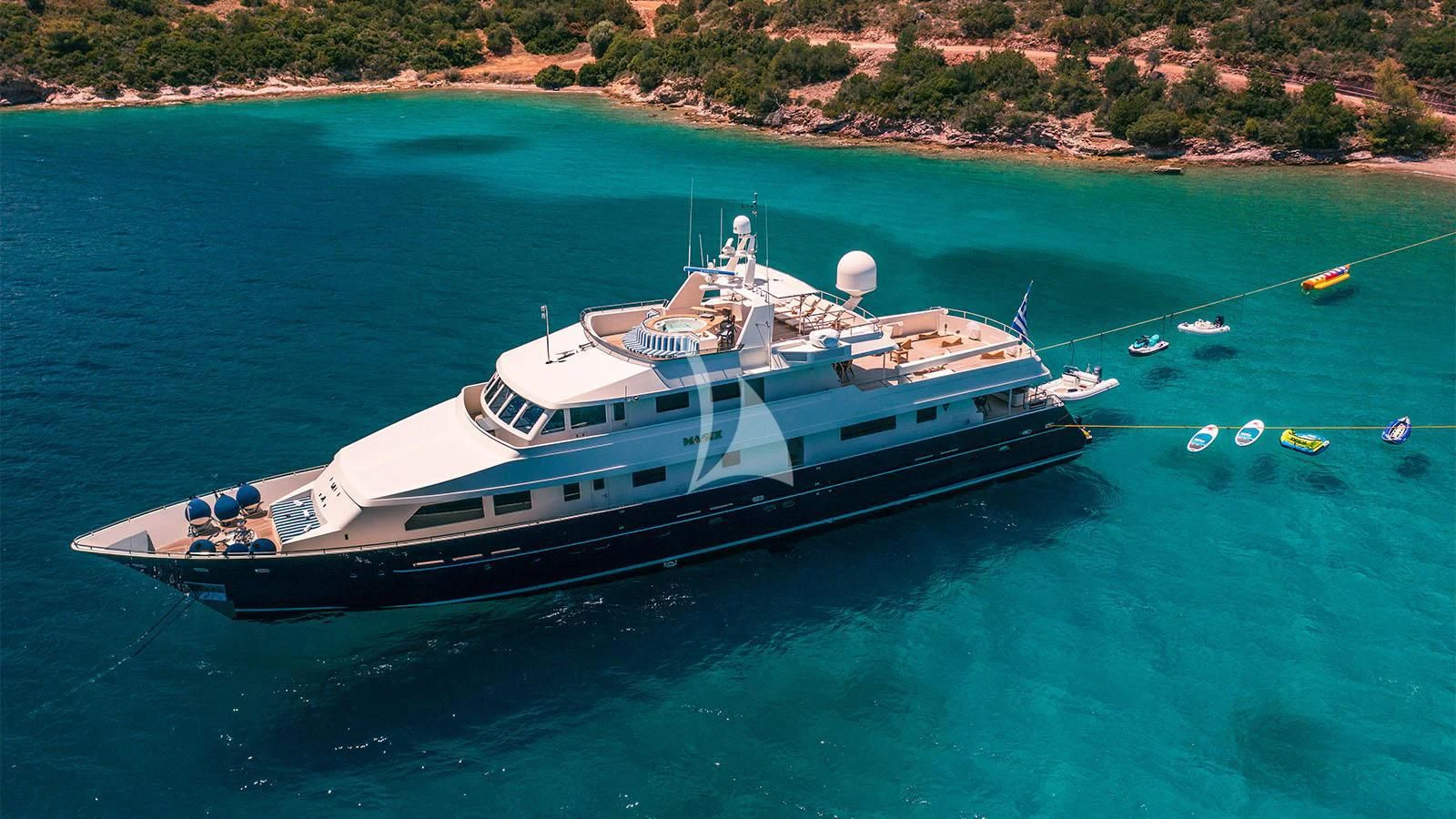 a boat on the water aboard MAGIX Yacht for Sale